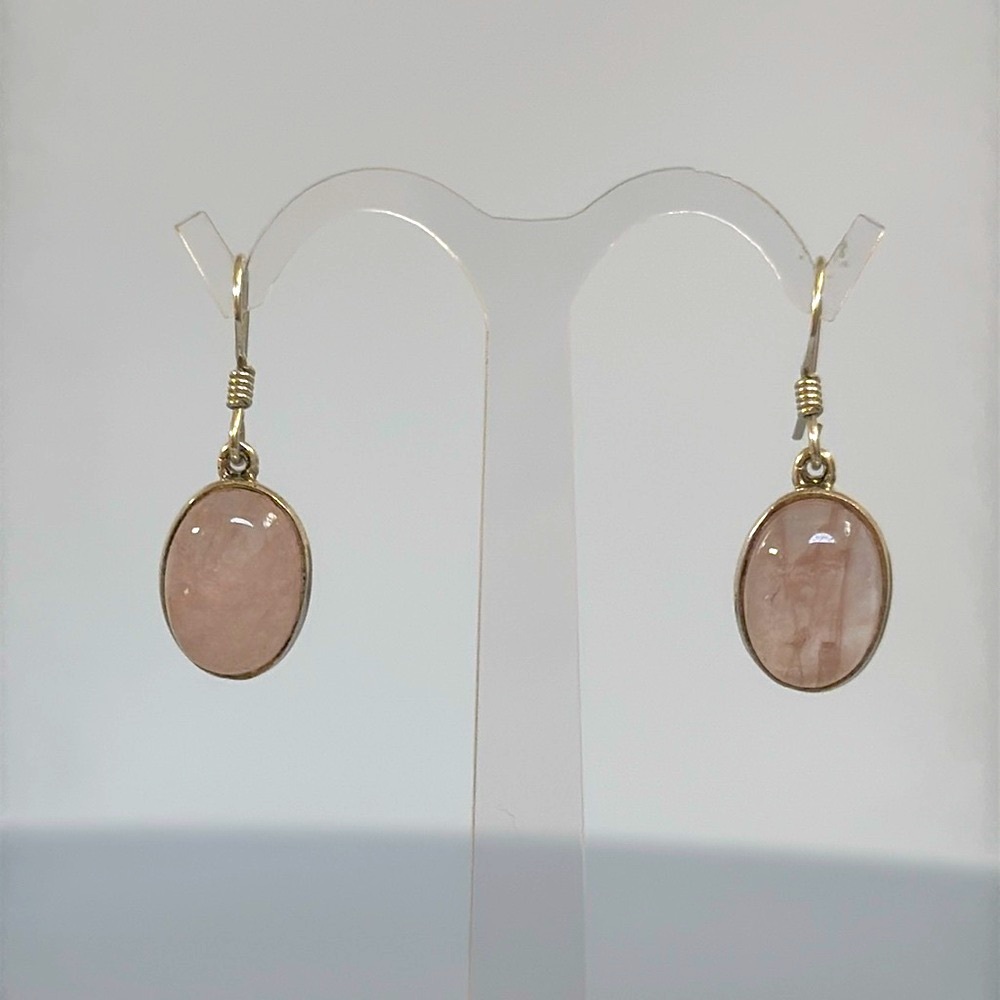JADE Pink 925 silver earrings